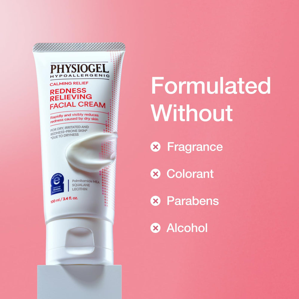 Piel seca mejora con PHYSIOGEL crema hidratante suave.