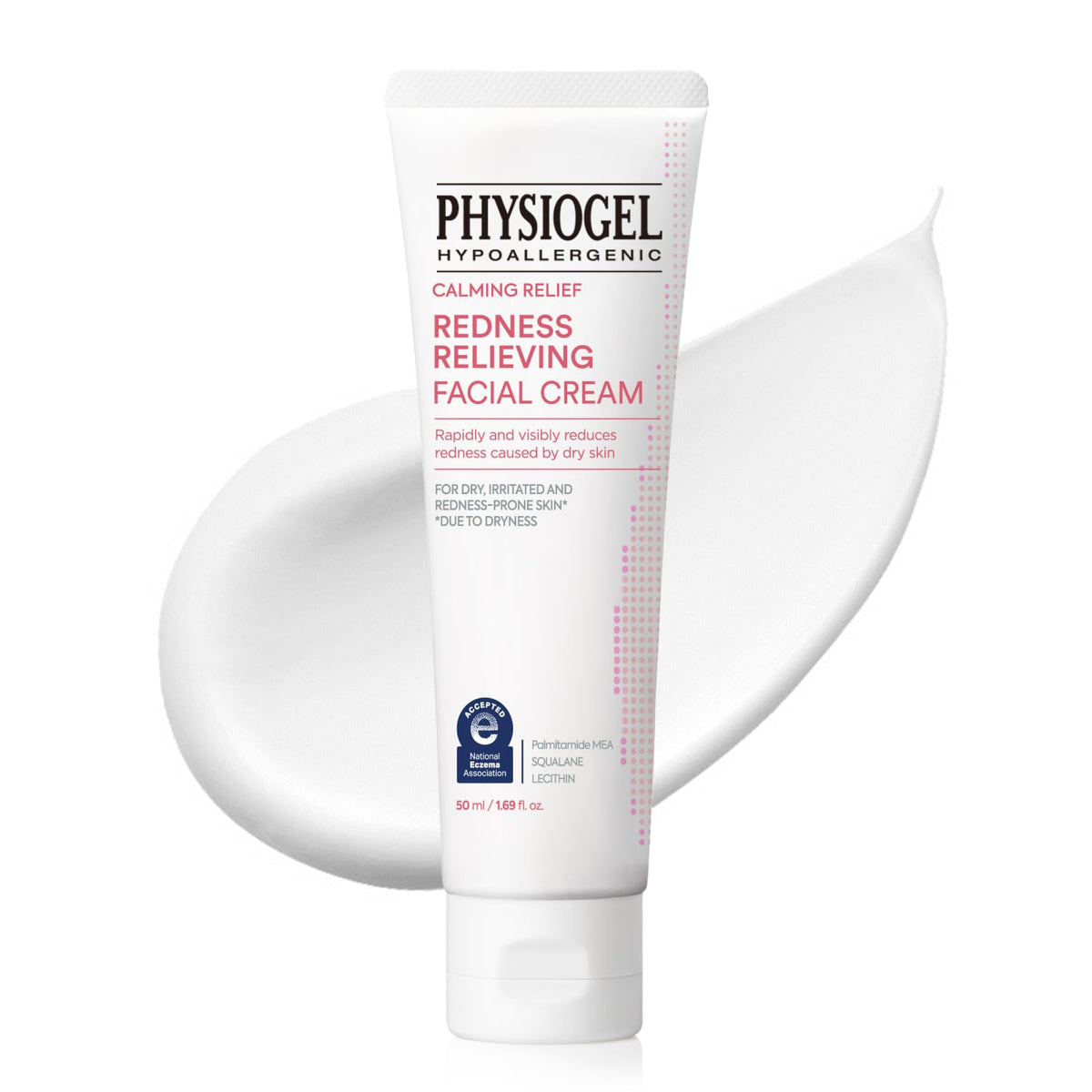 PHYSIOGEL Crema con botella visible, reducción de enrojecimiento para piel sensible