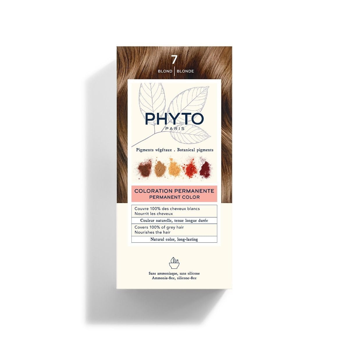 PHYTO Phytocolor 7 Blonde packaging for easy at-home color application.