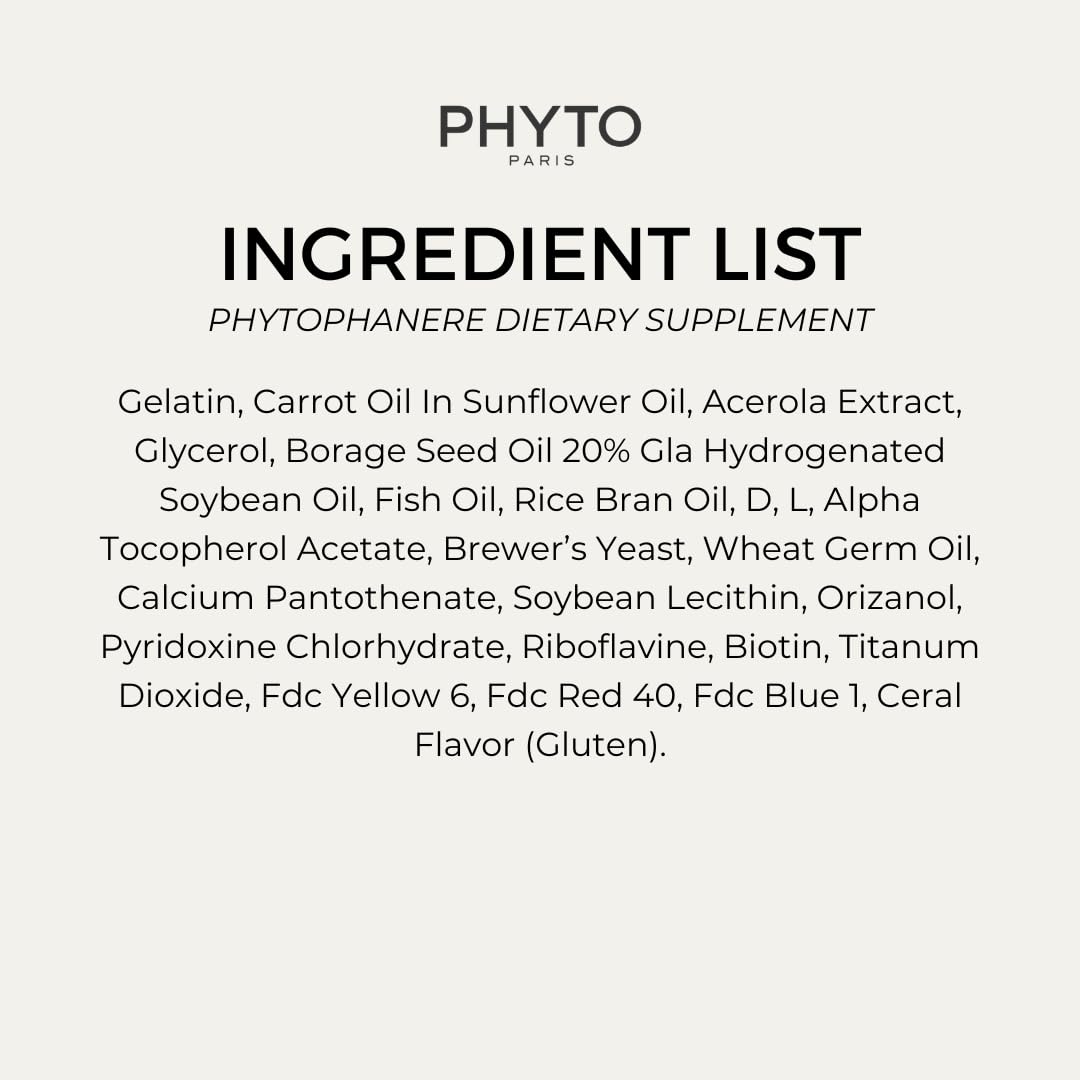 PHYTO Phytophanère lash length and definition.