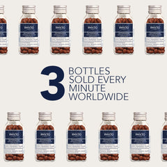 Vitamin B6 capsules in PHYTO Phytophanère aiding cysteine production and strength.