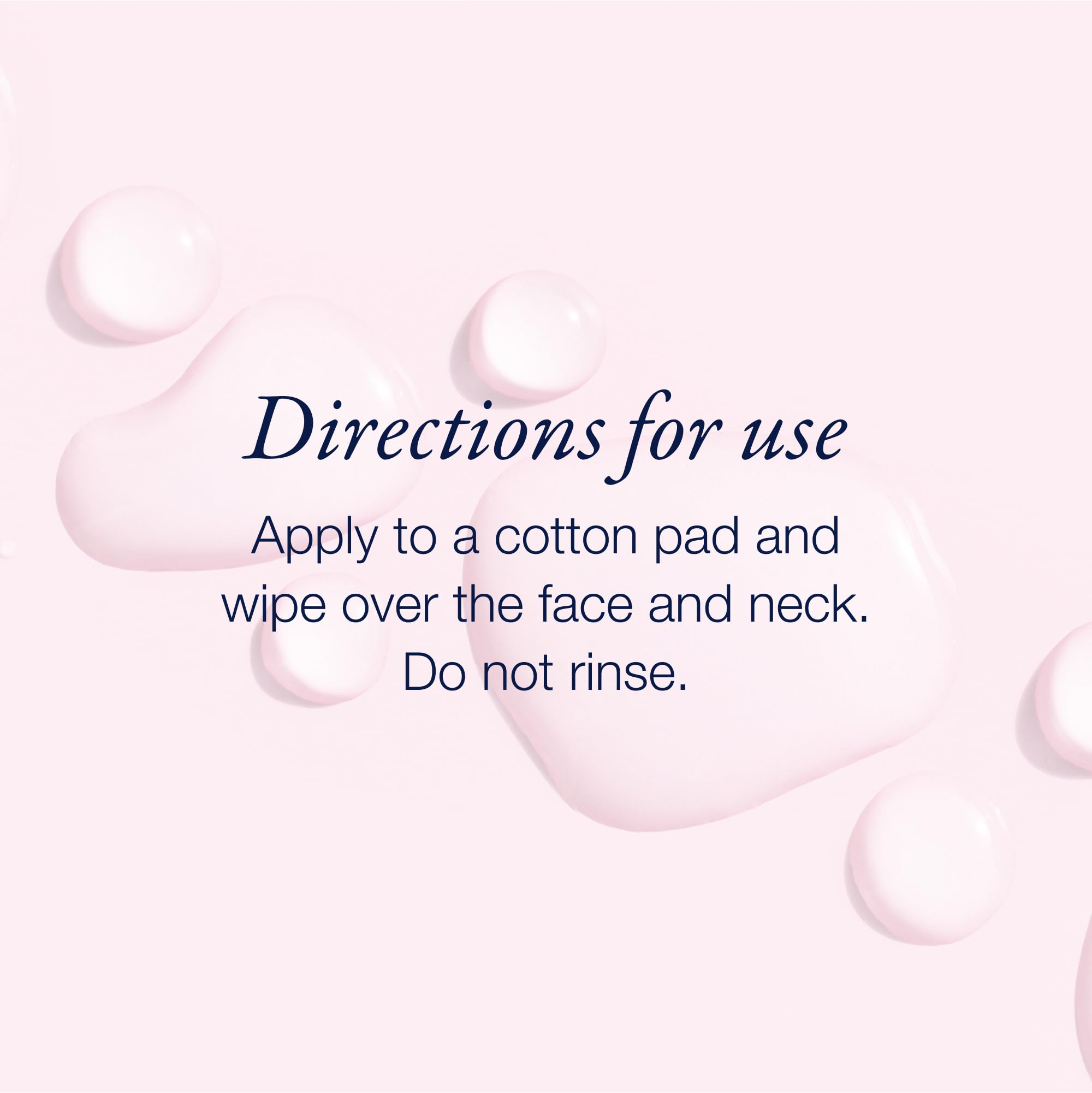 Phytomer Rosee Visage lotion being applied with cotton pad to face and neck.
