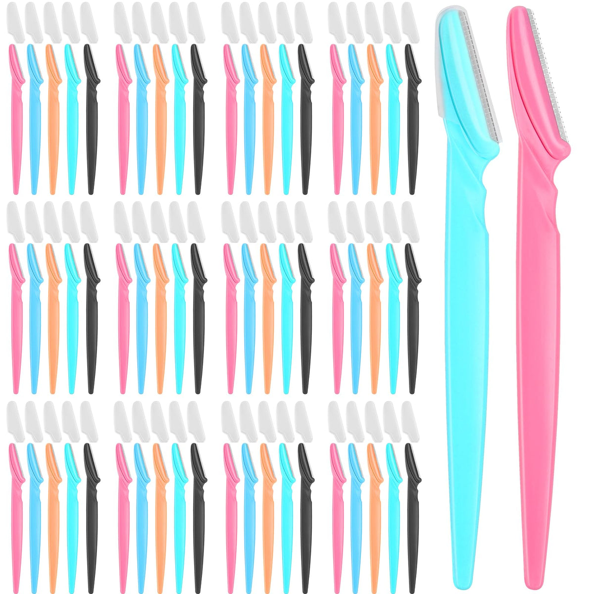 Phyyixs eyebrow razors in vibrant colors for precise, gentle grooming.