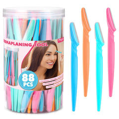 Phyyixs 88-pack storage-jar displaying organized color razors for gifts.
