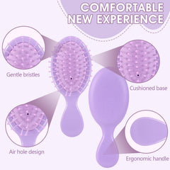 Phyyixs brush with air cushion bristles for gentle detangling and snag prevention.