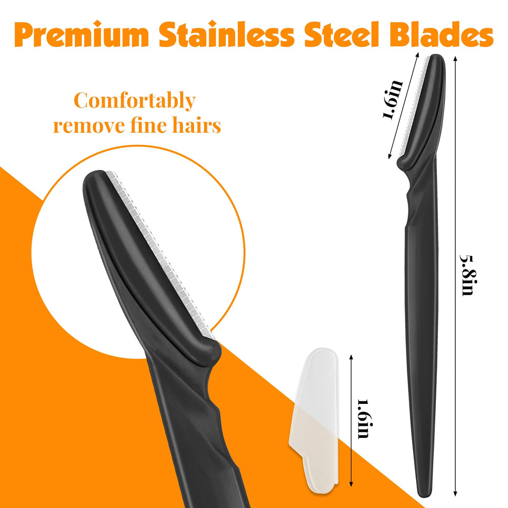 Phyyixs dermaplane face razor close-up shows safe blade and precision.