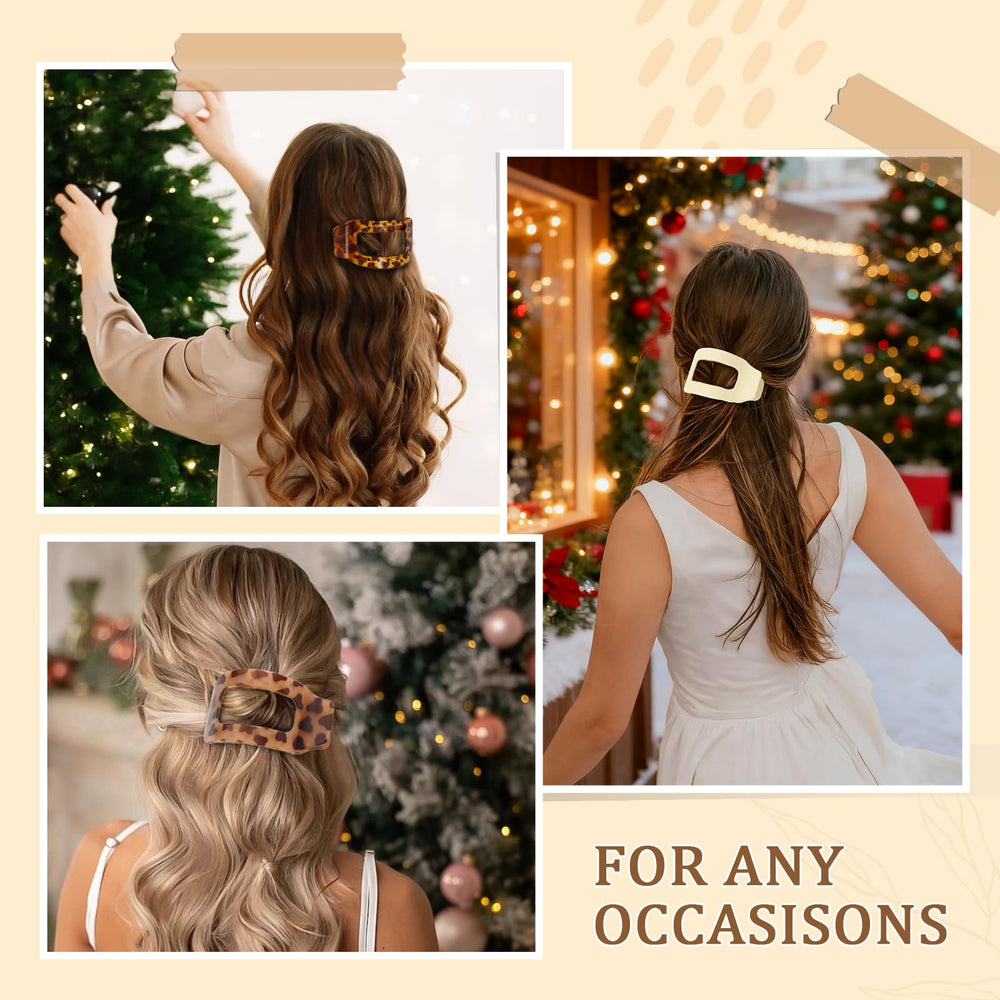 Phyzylvia pinza plana marrón claro, ideal para cabello grueso