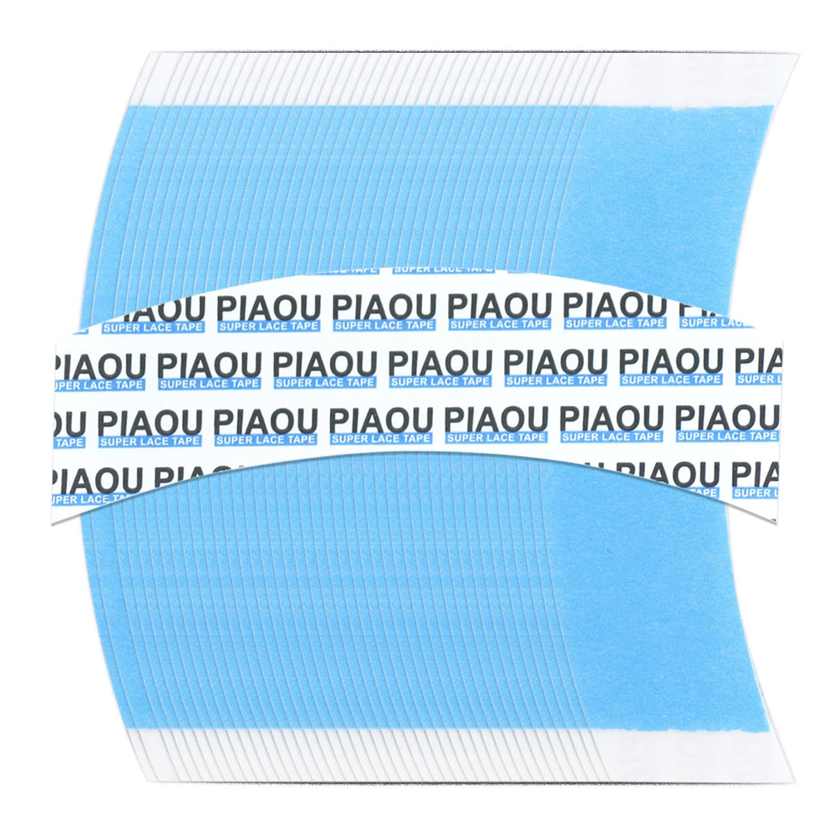 Piaou wig tape in blue with 58 pieces provides strong hold for lace fronts.