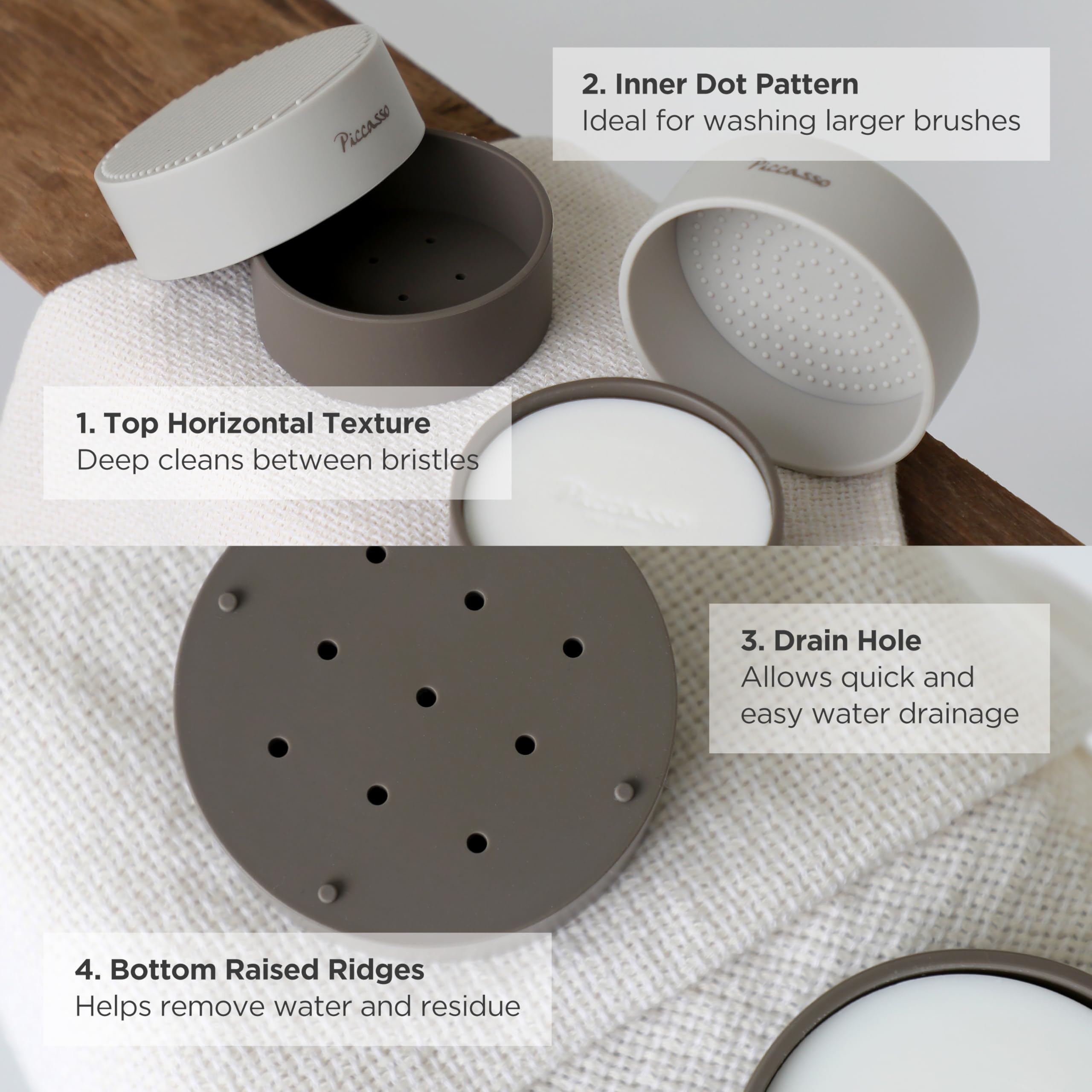 Durable solid bar designed for repeated brush cleaning sessions