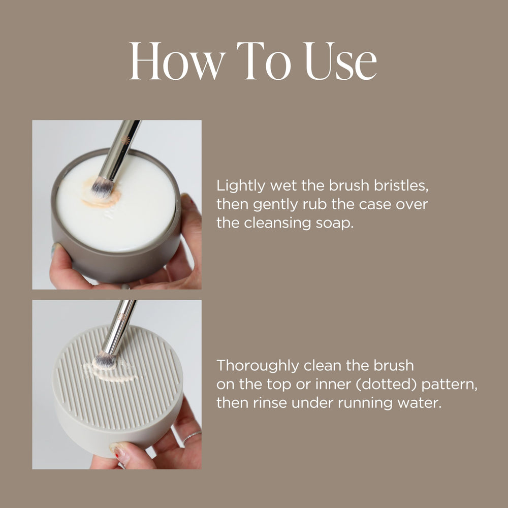 Creamy lather forms on brushes as Piccasso cleans