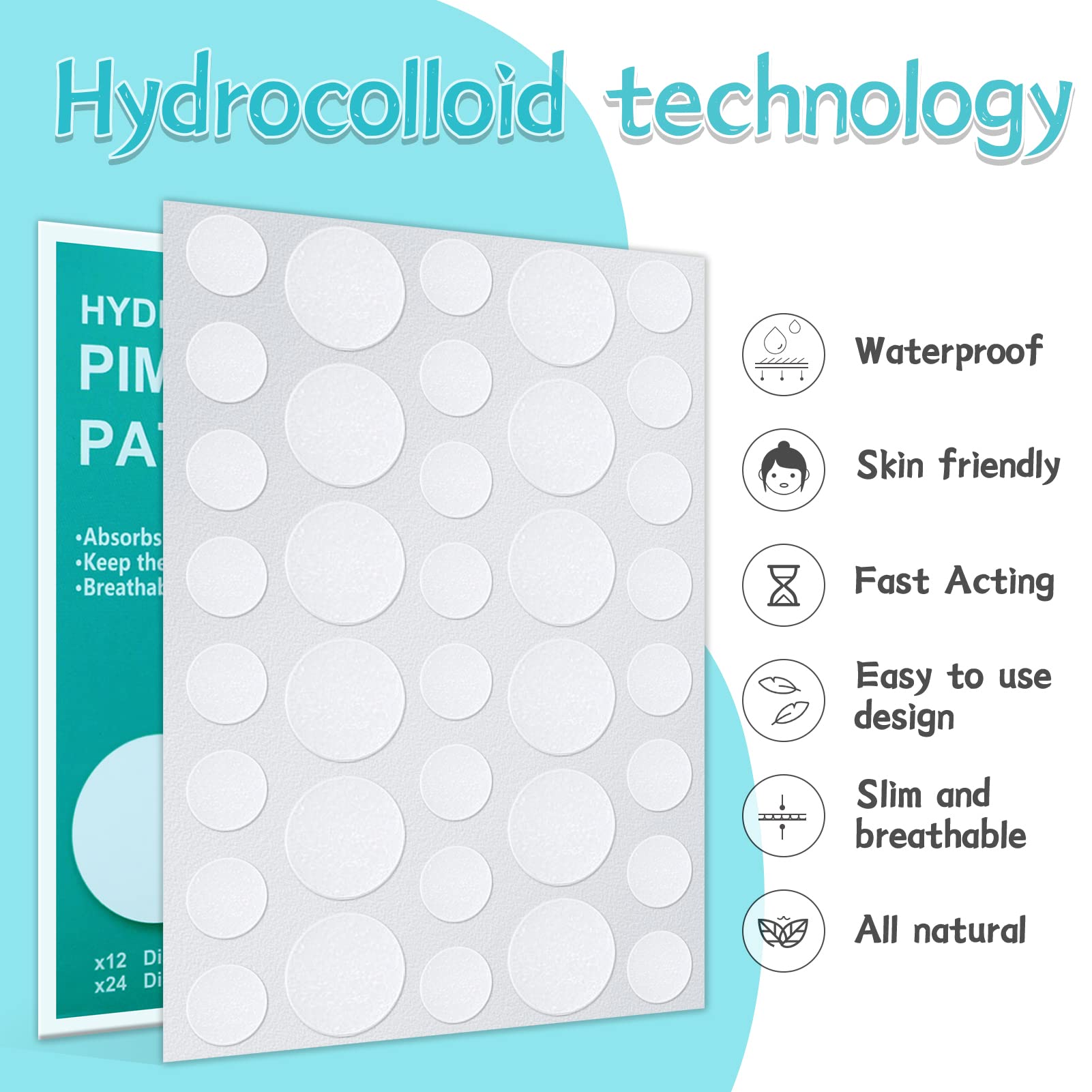 PICcircuit hydrocolloid patch close-up highlighting gentle absorption.
