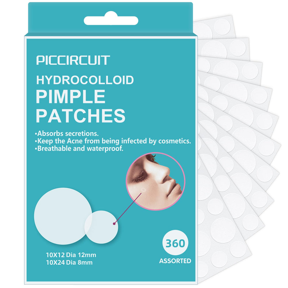 Parche PICcircuit para acné en la cara, aspecto invisible, ideal para uso diario