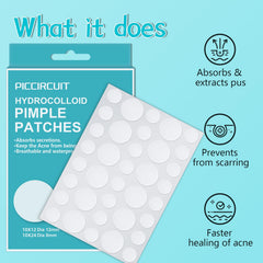 Diseño mate de PICcircuit, parche discreto que se integra con maquillaje