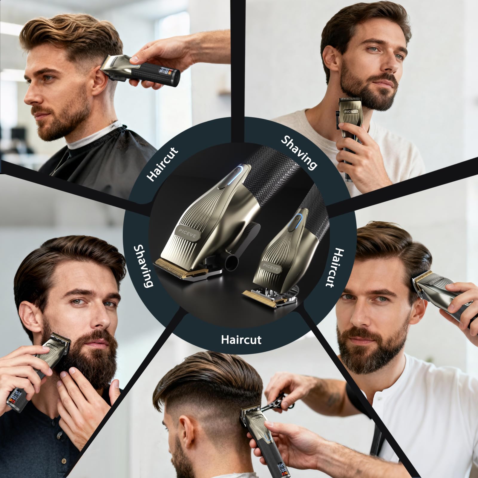 Piceve cleaning brush and shawl for easy post-cut care