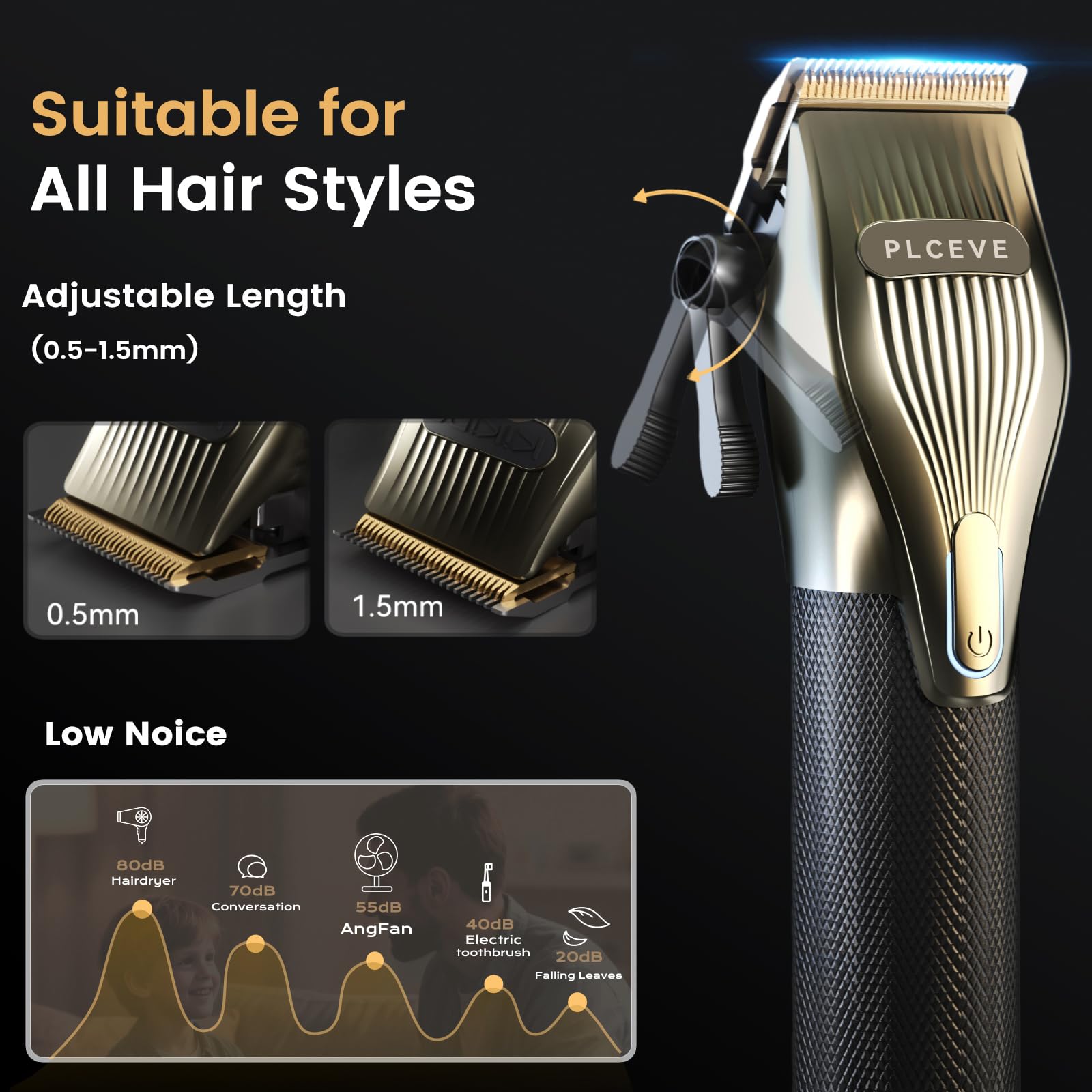 Piceve charging cable enables cordless grooming anywhere