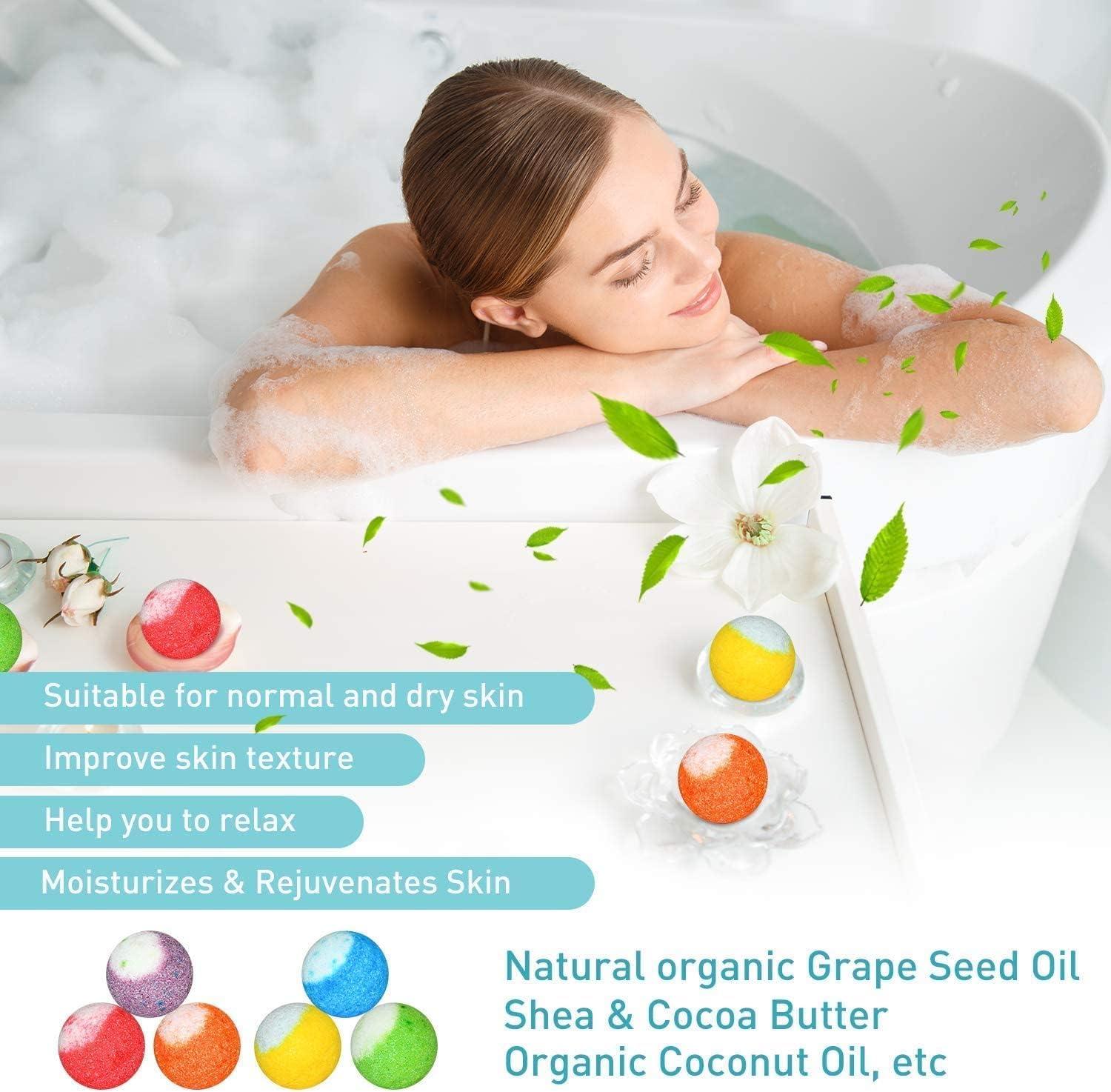 PickMora jasmine bath bomb offers a luxurious fragrance for mood-enhancing soaks.