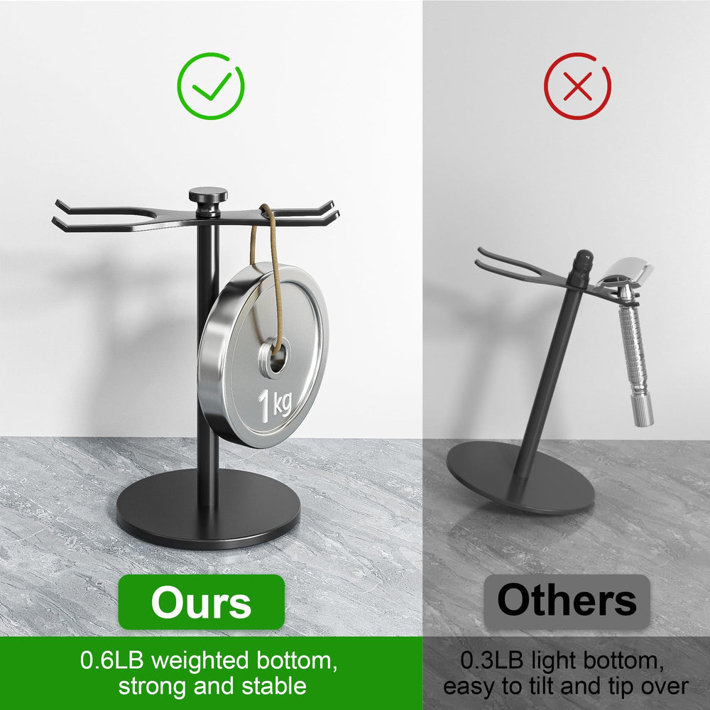 Smooth-edge design of Pickpiff stand helps prevent accidental nicks during use.
