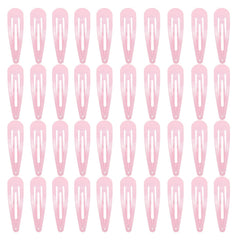 PIDOUDOU pink metal snap hair clip in 2-inch size for secure everyday styling.