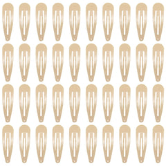 PIDOUDOU taupe metal snap hair clips for secure, simple styling.