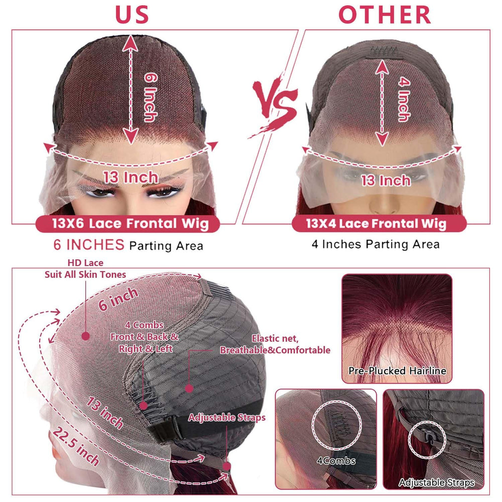Pidrez pre-plucked baby hair lace front wig for easy parting and realistic edges.