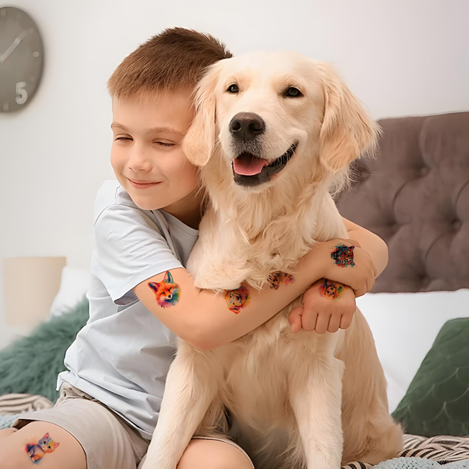 PieceLife tatuajes con animales brillantes y coloridos para diversión instantánea.