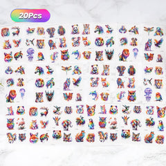 PieceLife tatuajes temporales de animales tiernos para niños ideales para fiestas escolares.