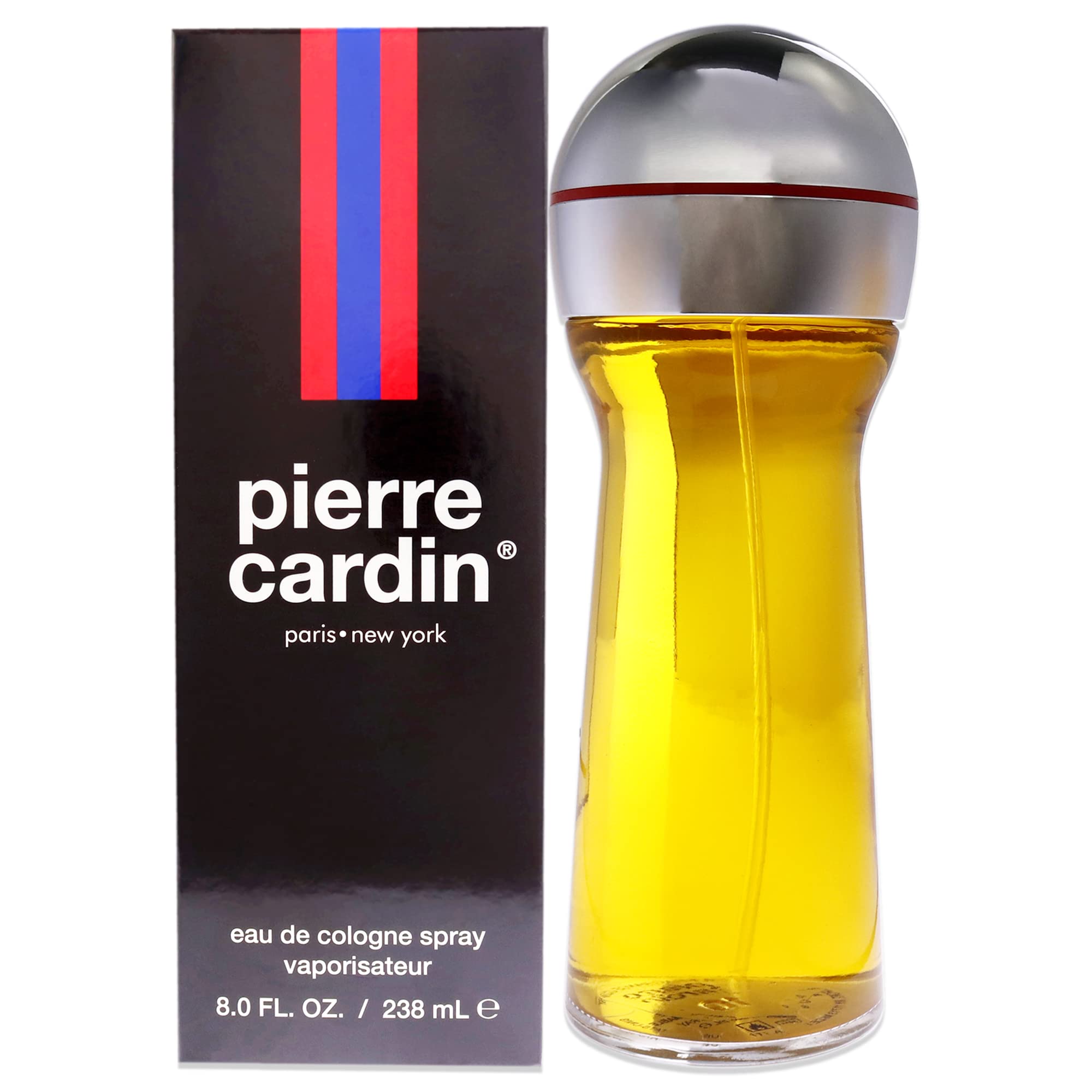 Pierre Cardin bottle front view emphasizes timeless design for daily confidence