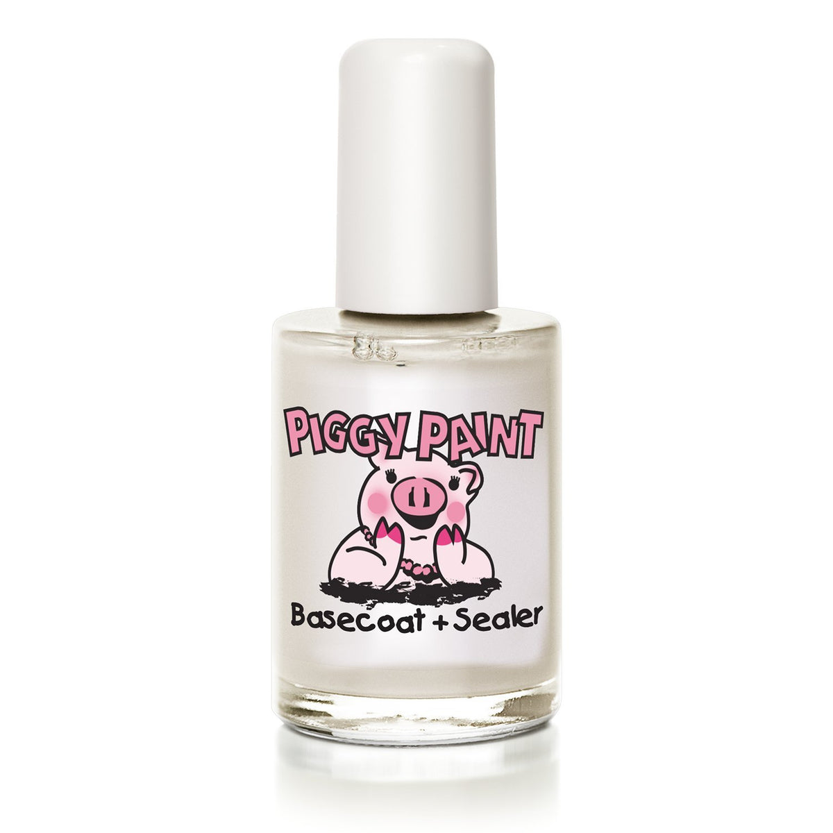 Piggy Paint Capa base y sellador para uñas, base duradera para uso infantil
