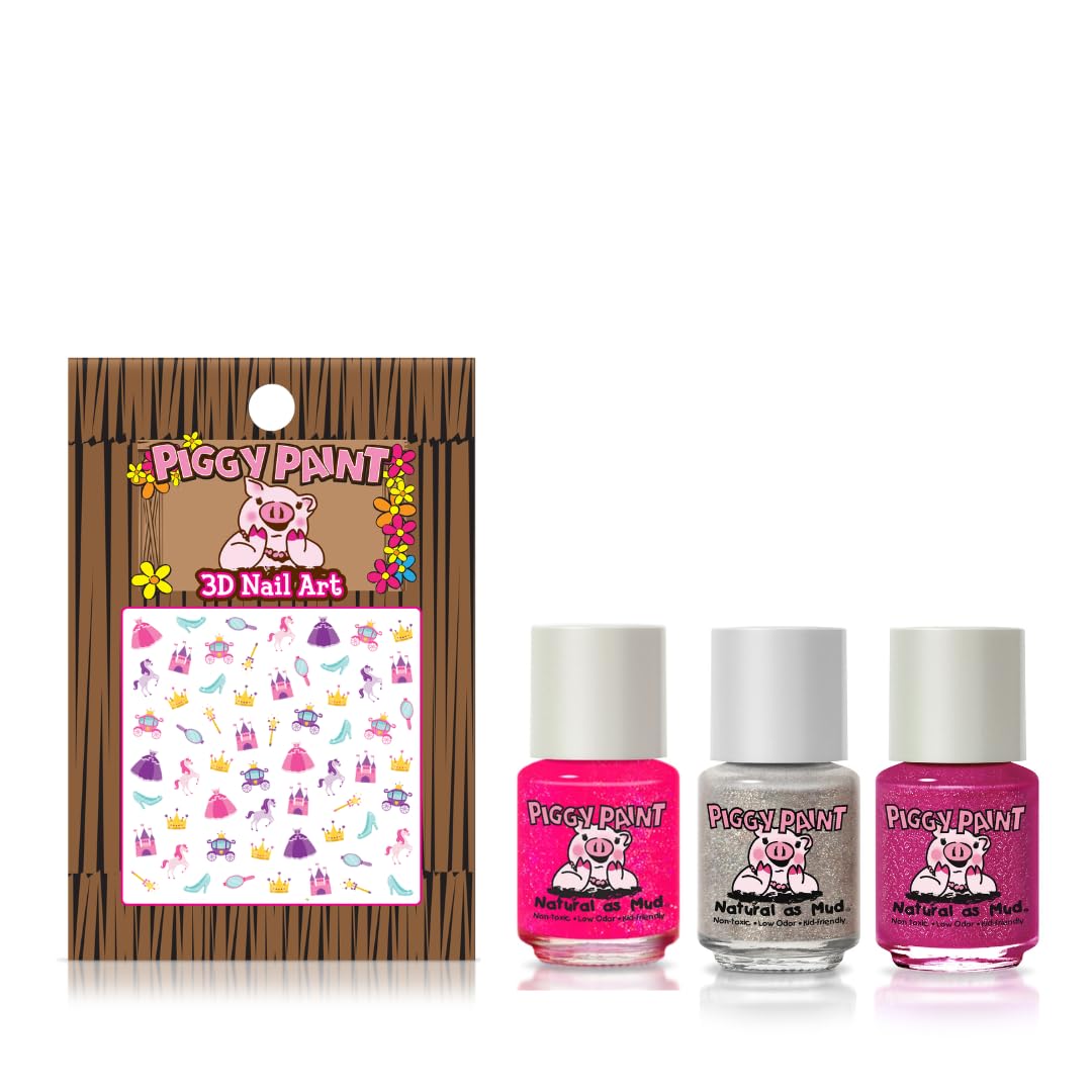 Piggy Paint Lacas mini 0.25oz: tamaño ideal para manos pequeñas y juego.
