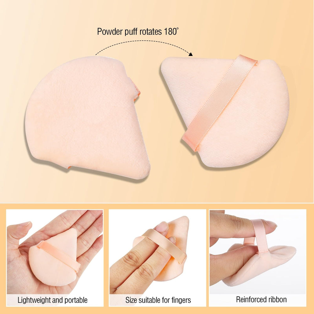 Pimoys powder puff measures seven centimeters for comfortable hand grip.
