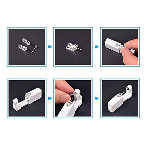 Pimoys conjunto de herramientas para perforación de oreja, ideal para uso profesional.