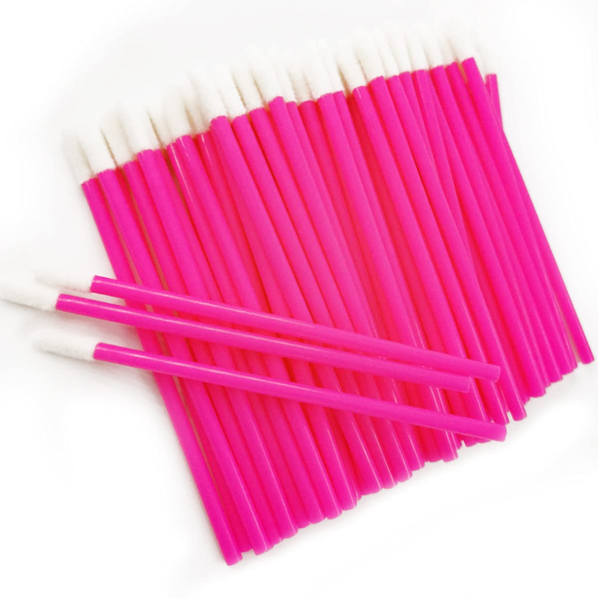 Pimoys disposable lip brush with black handle for hygienic lipstick application