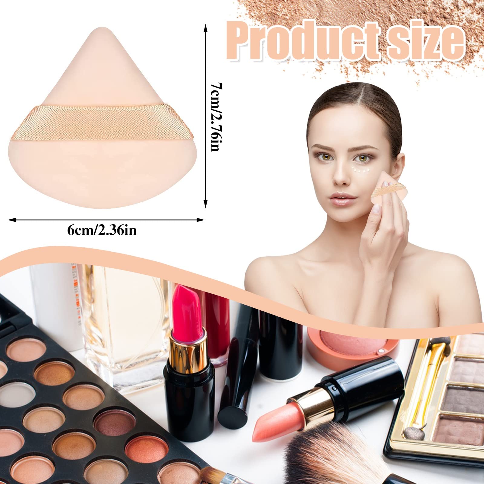 Pimoys puff compatible with both dry and wet makeup products