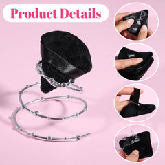 Pimoys dual-use puff works with wet liquids or dry powders.