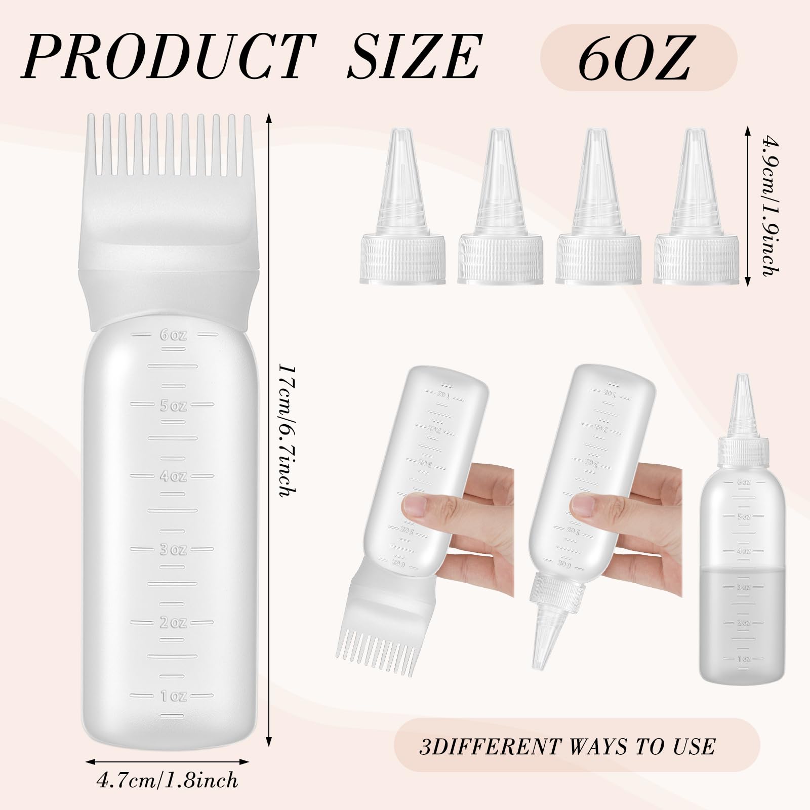 Pimoys dye brush with root comb attachment enables precise application.