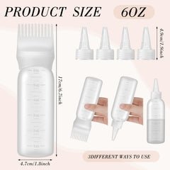 Pimoys dye brush with root comb attachment enables precise application.
