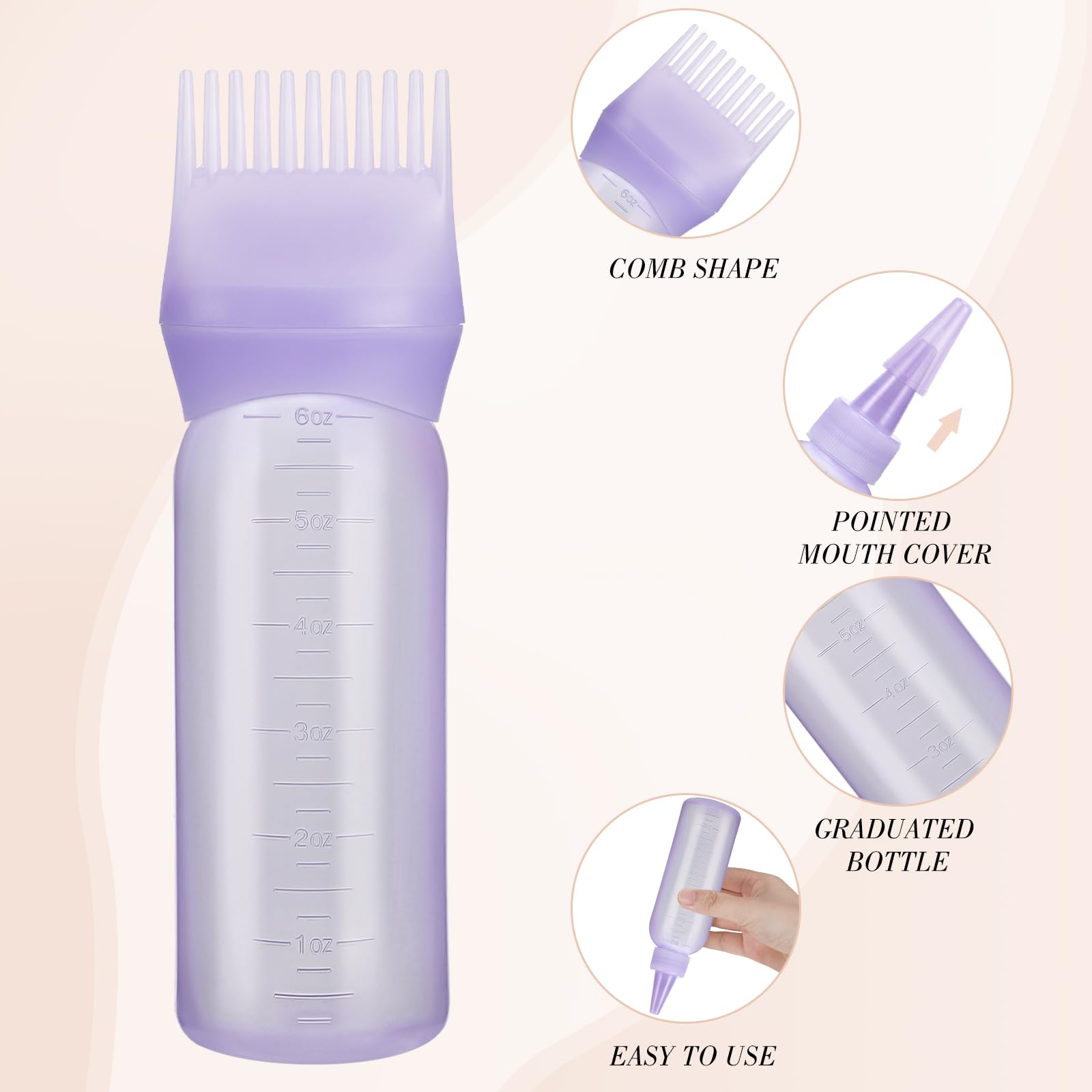 Pimoys bottle shown for easy cleaning and reuse after dye sessions
