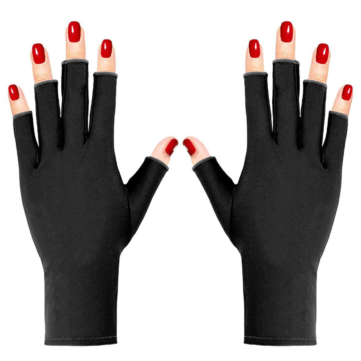Guantes UV Pimoys para manicura, dedos libres, protección de la piel durante la lámpara UV.