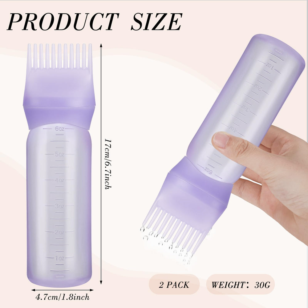 Pimoys bottle shows graduated scale for accurate color mixing