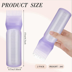 Pimoys bottle shows graduated scale for accurate color mixing