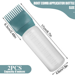 Pimoys 6-ounce bottle with graduated scale shows remaining dye clearly for efficient filling.