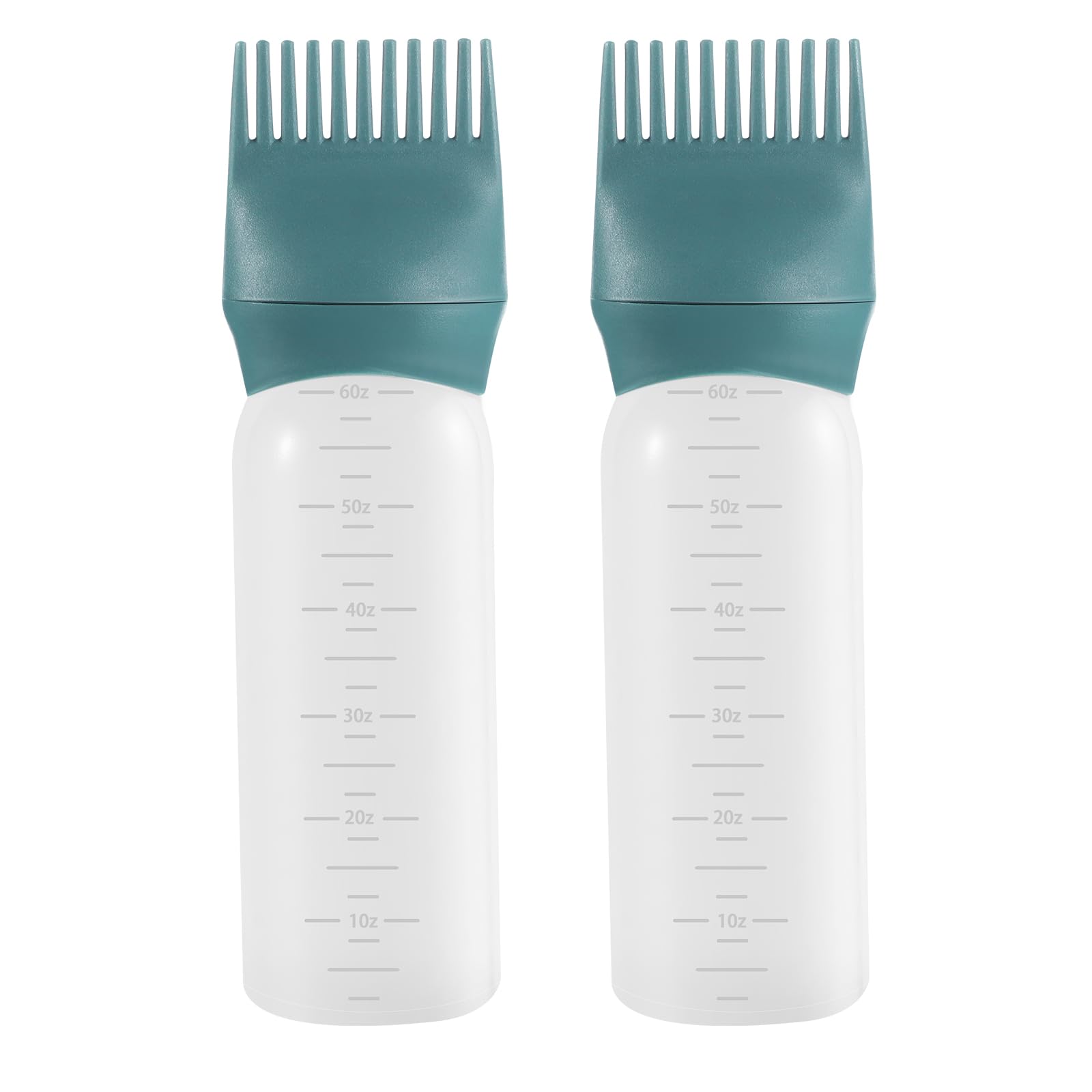 Pimoys hair oil applicator bottle with comb tip for precise color application at home.