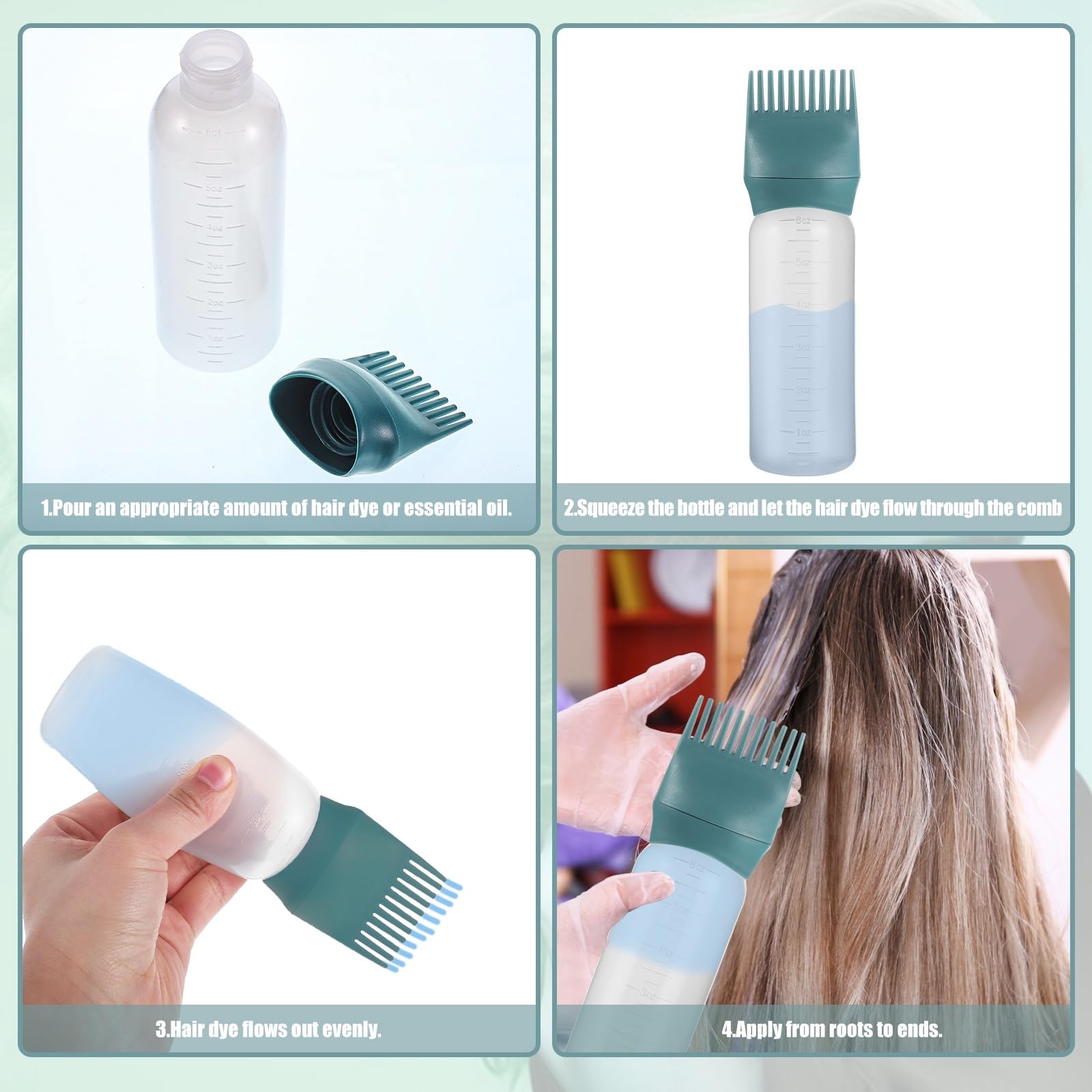 Pimoys dark blue plastic bottle feels lightweight and durable during at-home or salon color sessions.