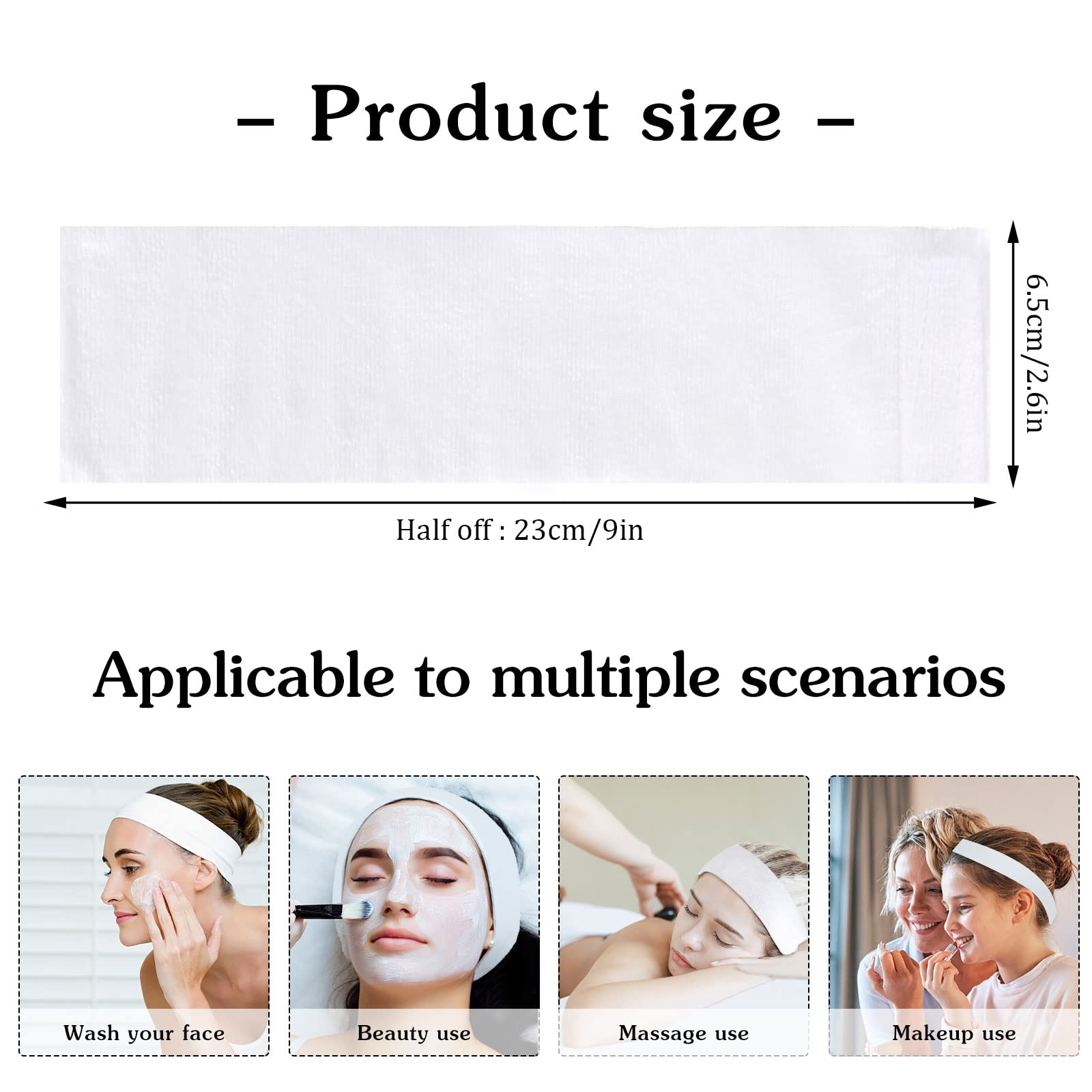 Pimoys headband stretchable fit designed to stay snug during skincare sessions.