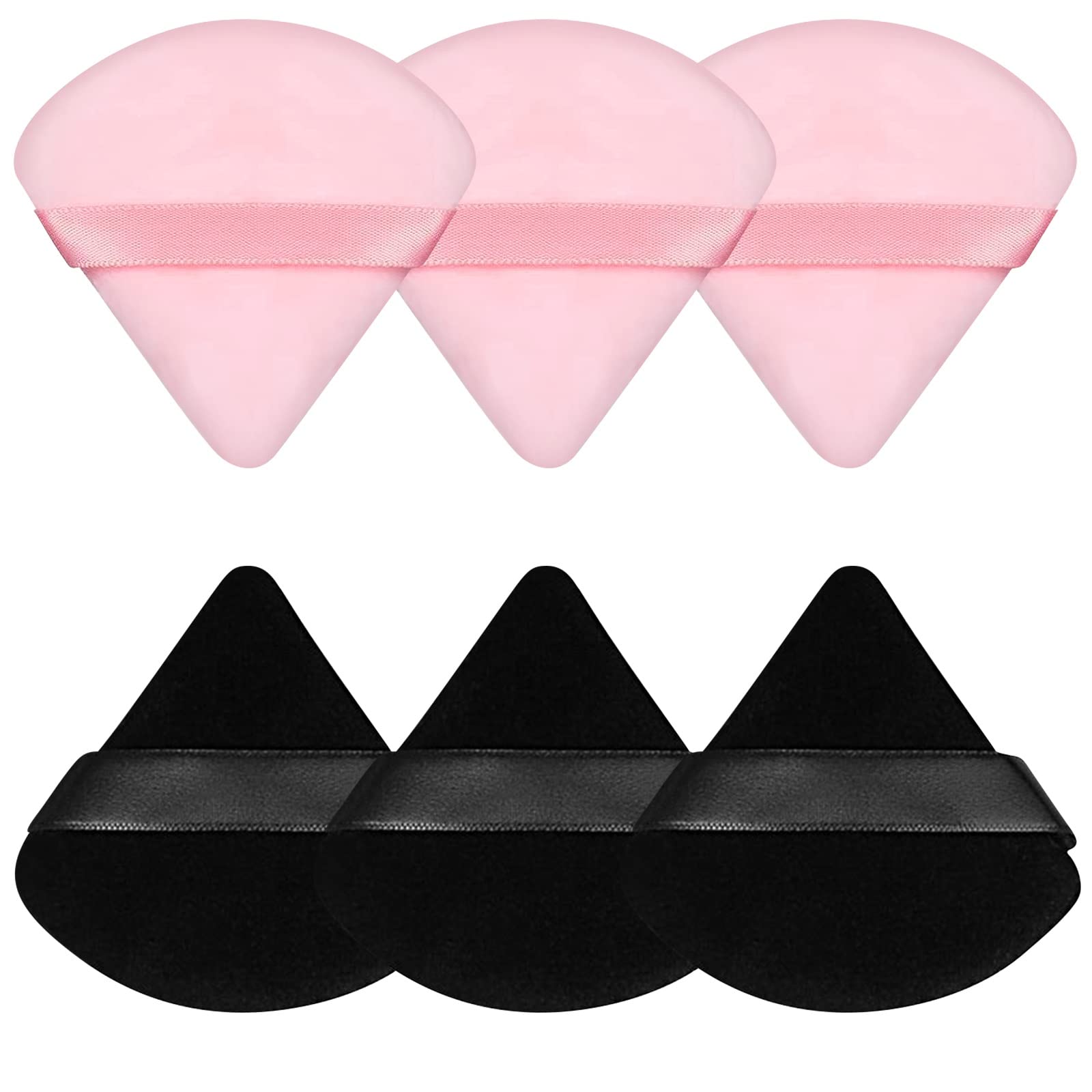Pimoys powder puff with triangle-circle design for precise blending