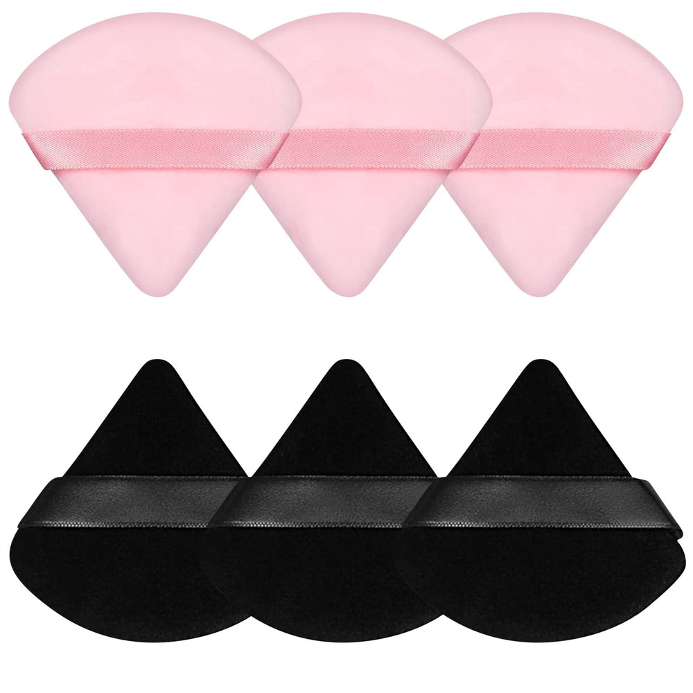 Pimoys powder puff with triangle-circle design for precise blending