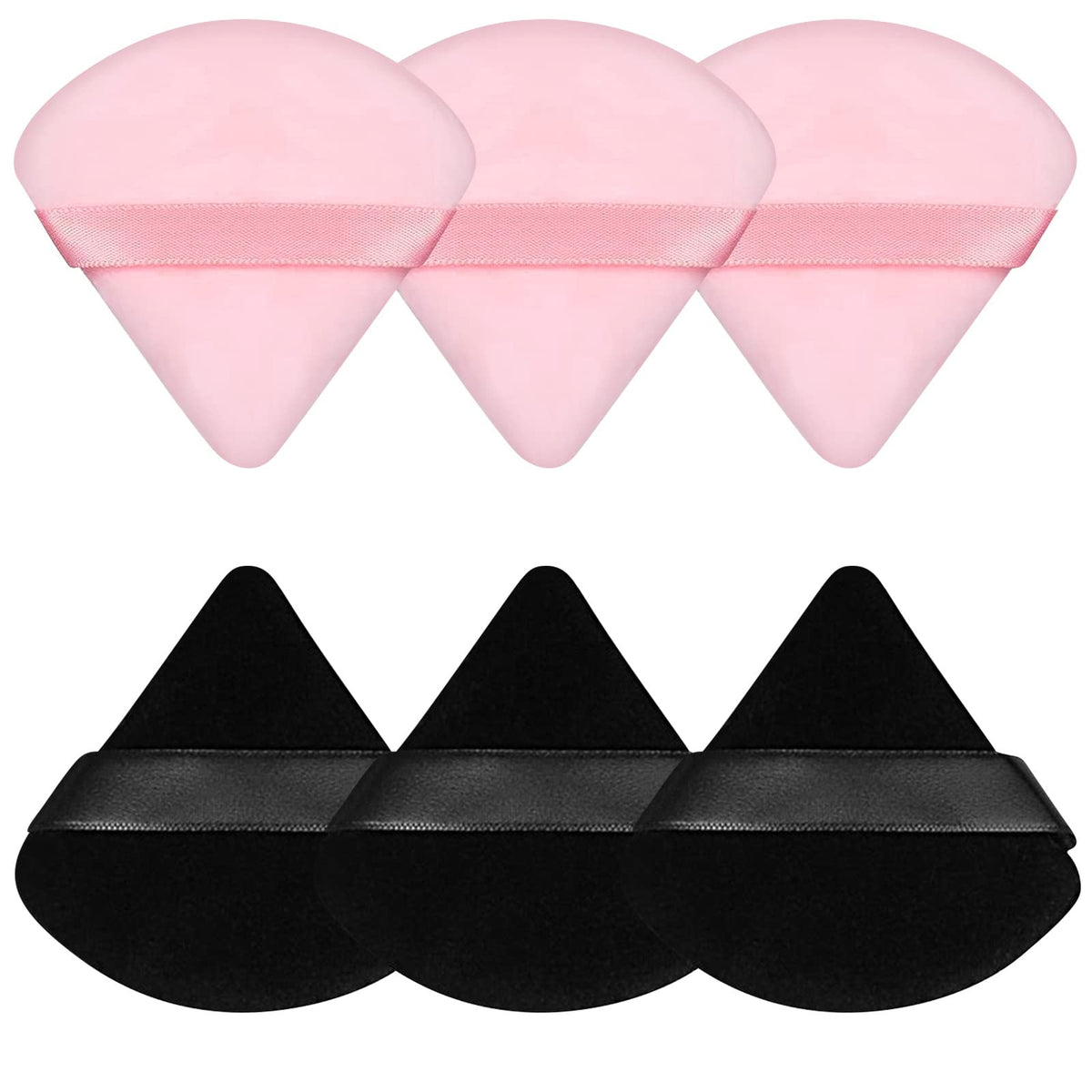 Pimoys powder puff with triangle-circle design for precise blending