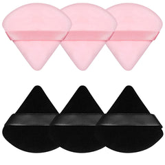 Pimoys powder puff with triangle-circle design for precise blending