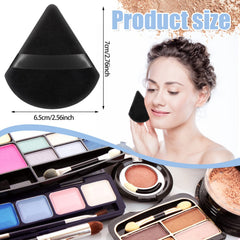 Pimoys powder puff triangle side for eye contour and precise detailing.