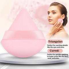 Pimoys puff showing strap handle for easy grip during makeup.